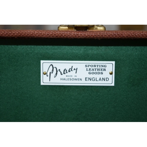 303 - Brady canvas gun case with green interior