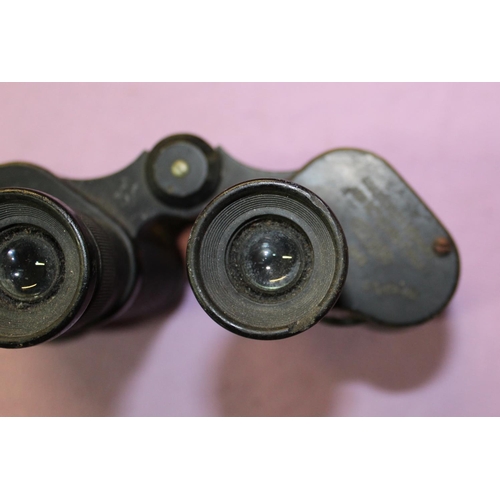 75 - A pair of vintage Kershaw No2 Mk2 British army issue binoculars, marked with pheon.