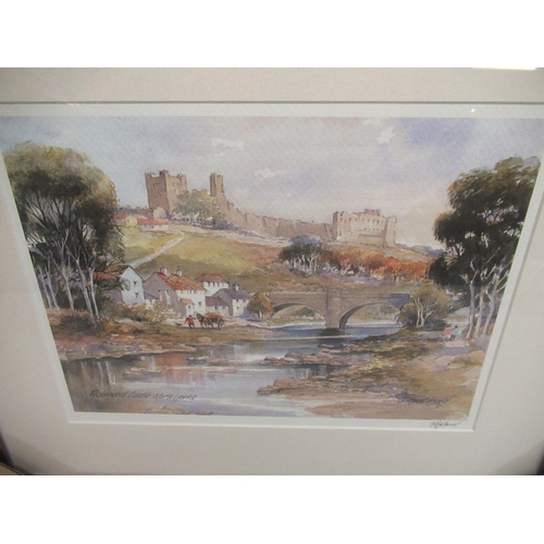 119 - J. Macdonald (Contemporary) Richmond Castle (2), Fountains Abbey, Goathland, Yarm and Northallerton ... 