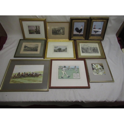 121 - Collection of pictures and prints including York, Durham Darlington and Scarborough (qty)