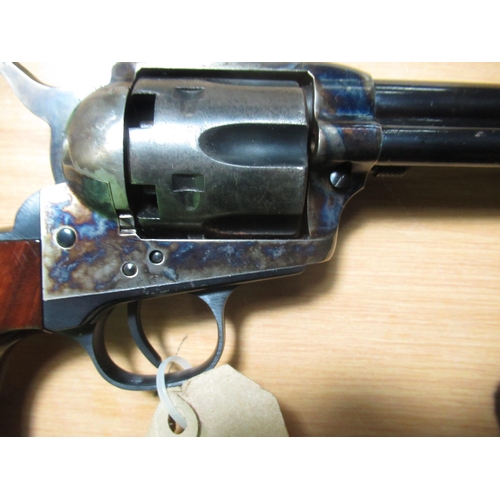 394 - Uberti Model 1873, .44 black powder percussion cap revolver, with colour hardened action, Serial num... 