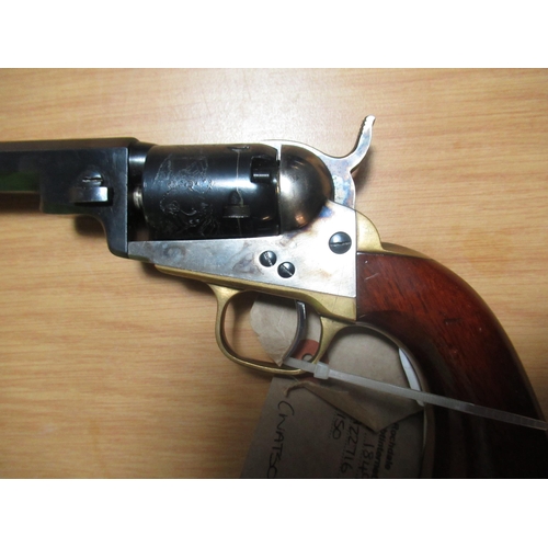 395 - Uberti .31cal, model 1849 percussion cap black powder revolver, with colour hardened action, Serial ... 