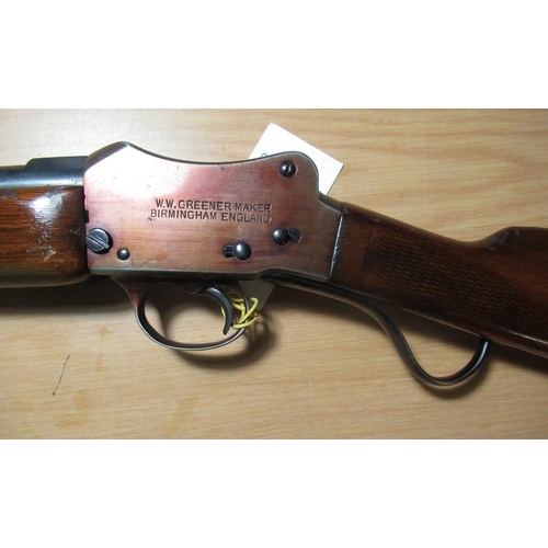 385 - 12B single barrel W.W. Greener GP under lever gun, with 31 1/4