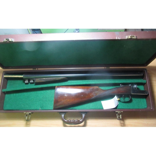 331 - Cased Sable 12 bore side by side shotgun with 25 3/4 barrels, 14.5 inch straight through stock Seria... 