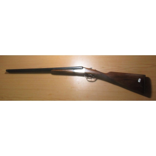 349 - Side by side 12B shotgun by Sarasqueta, made in Spain,  28