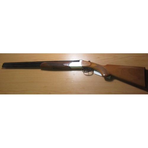 369 - Denton & Kennell 12 bore side by side shotgun with 26 3/4 inch barrels and 14 5/8 inch straight thro... 