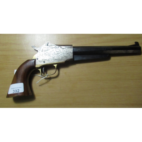 392 - San Marco .44 cal black powder pistol, no. 12028 (section one certificate required)