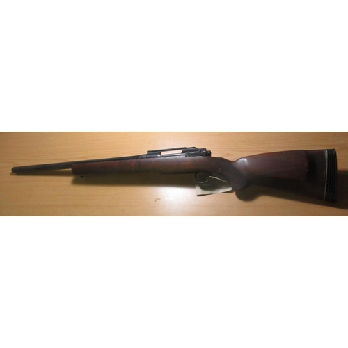 407 - Enfield P14 action border barrel bishop stock .300 WINMG bolt action target type rifle, serial no. 1... 