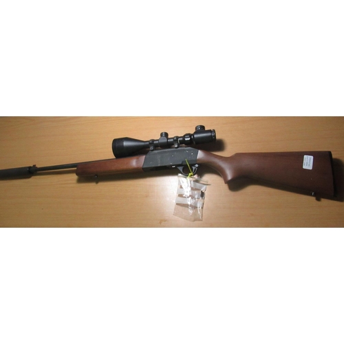 410 - Sabatti sports .22 rifle fitted with sound moderator, 3-9x56eg scope Serial no.R47506 (section one c... 