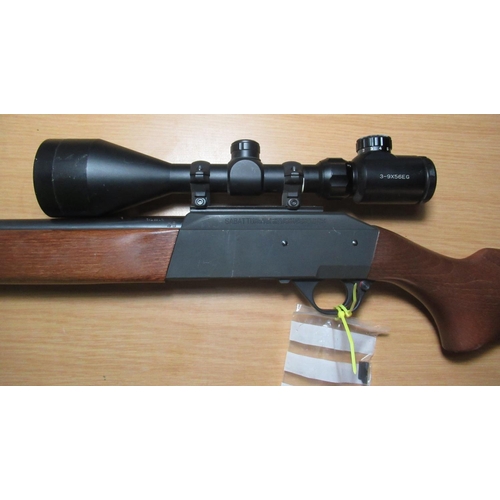 410 - Sabatti sports .22 rifle fitted with sound moderator, 3-9x56eg scope Serial no.R47506 (section one c... 