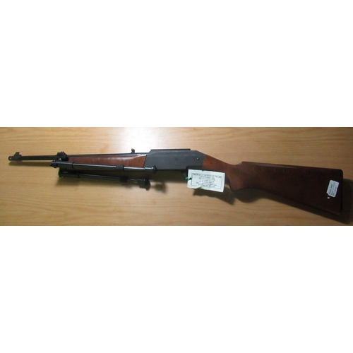 427 - Sabatti .22 semi auto rifle fitted with bipod, barrel screw cut for sound moderator, serial no. 1403... 