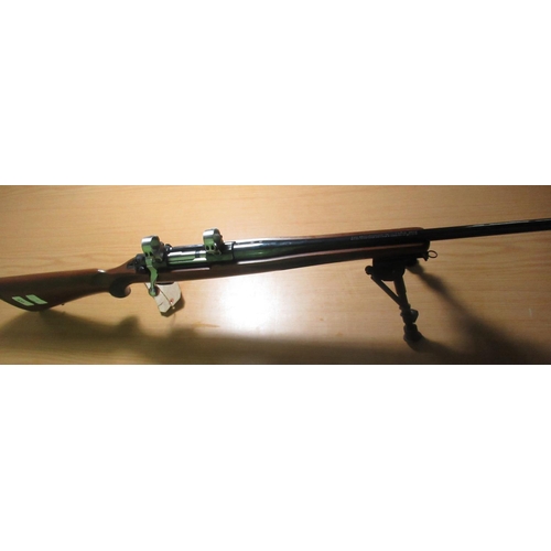 430 - Ruger M77 MkII bolt action. 22/250rem rifle with fitted with folding bi-pod and scope ring mounts, s... 