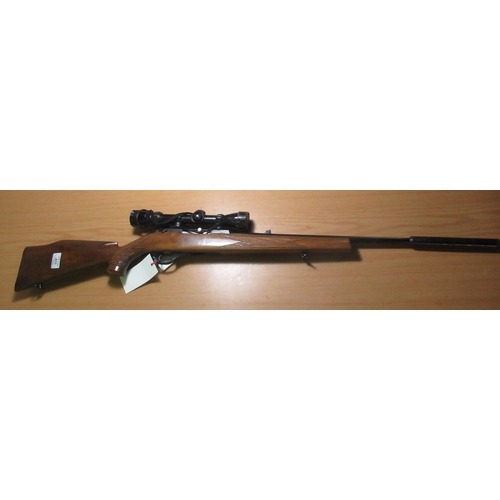 431 - Weatherby Beretta MKXXII .22 semi auto rifle fitted with sound moderator (lacking magazine) serial n... 