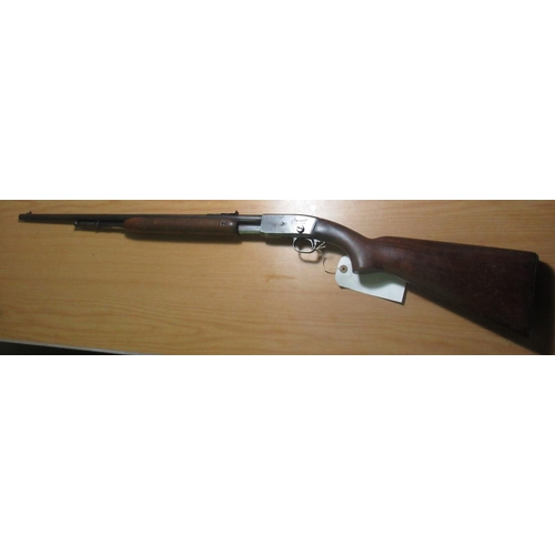 452 - Remington .22 RF pump action rifle with rear sights, 61cm, serial no. 101728, (section one certifica... 