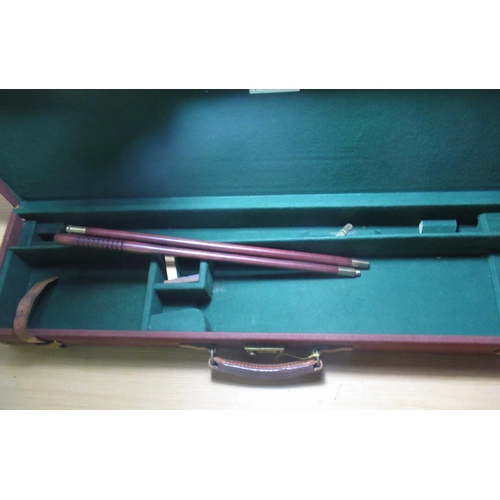 303 - Brady canvas gun case with green interior