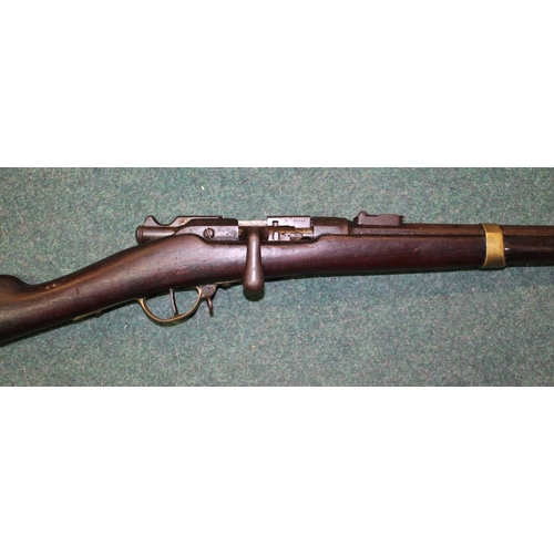 4 - Bolt action service rifle, Fusil Gras MLE 1874 French issue black powder 7.5mm rifle dated 1874 - 18... 
