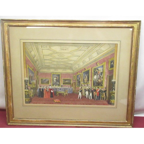 520 - After Joseph Nash (1809-1878); 'The Rubens Room', coloured lithograph, 32cm x 46cm