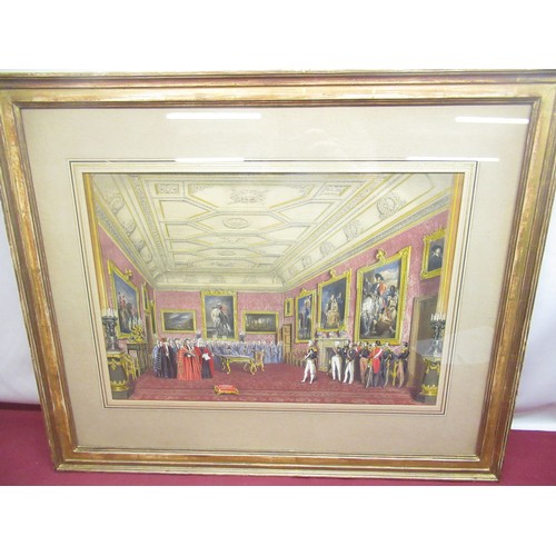 520 - After Joseph Nash (1809-1878); 'The Rubens Room', coloured lithograph, 32cm x 46cm