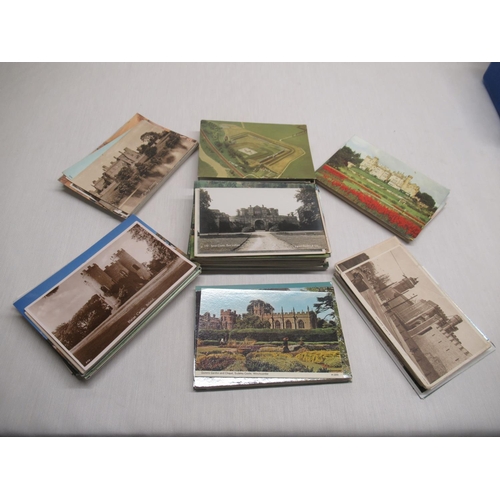 874 - Collection of postcards relating to castles of Great Britain including Blaise Castle, Risborough Cas... 