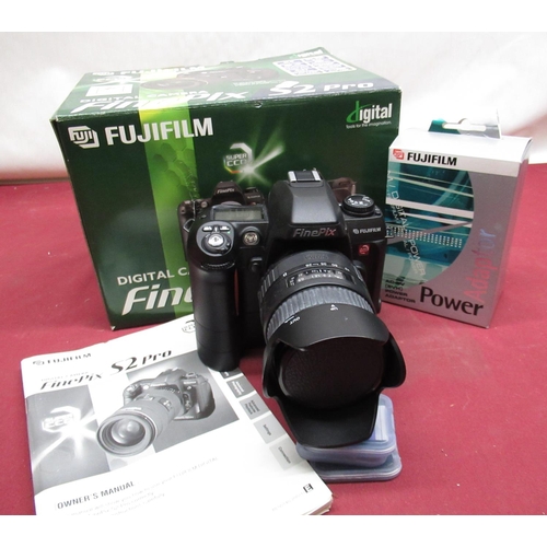 1191 - Fuji FinePix S2 Pro digital SLR camera, with box and instructions, Sigma 28-105 lens and power adapt... 