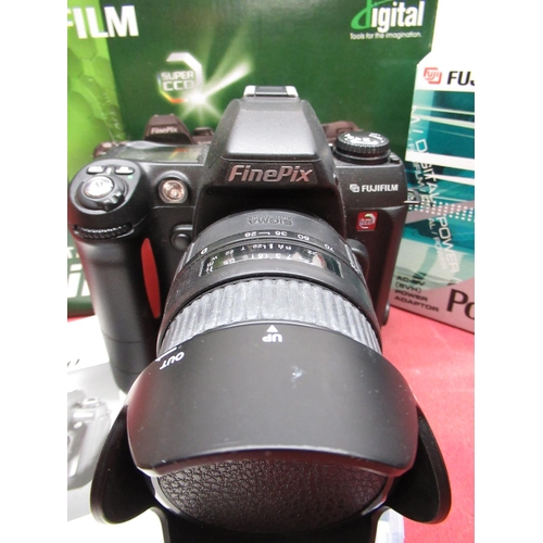 1191 - Fuji FinePix S2 Pro digital SLR camera, with box and instructions, Sigma 28-105 lens and power adapt... 