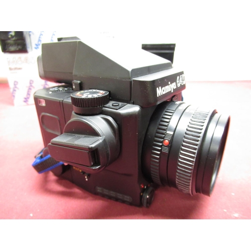 1192 - Mamiya 645 Super medium format camera including left hand grip (untested), AE Prism, 80mm F2.8 lens ... 