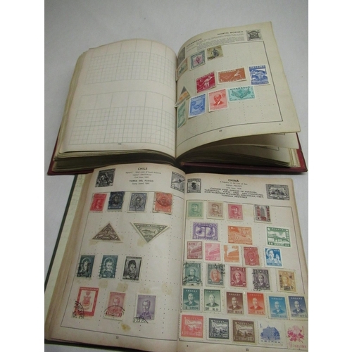 1164 - Vintage airline postage stamp album containing British and foreign stamps, and a quick change vintag... 