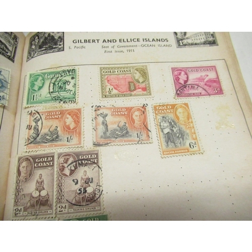 1164 - Vintage airline postage stamp album containing British and foreign stamps, and a quick change vintag... 