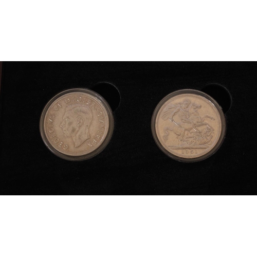 703 - Collection of framed coins from the Danbury Mint British Coin Treasures collection together with a B... 