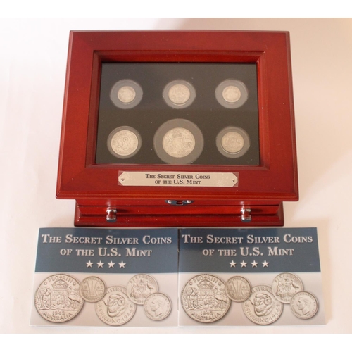 706 - 'The Secret Silver Coins of the US Mint', a set of six Australian WW2 era silver coins struck by the... 