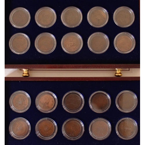 707 - The Wren Farthing collection, covers complete collection of 1937 to 1956.  In original display case ... 