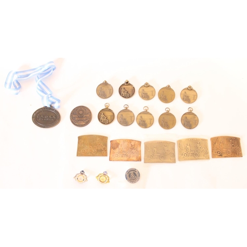 732 - Selection of Dutch 'Horsepower-Run' motorcycle medals, a Sunbeam Motor Cycle Club medal with other m... 