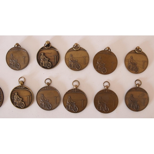 732 - Selection of Dutch 'Horsepower-Run' motorcycle medals, a Sunbeam Motor Cycle Club medal with other m... 