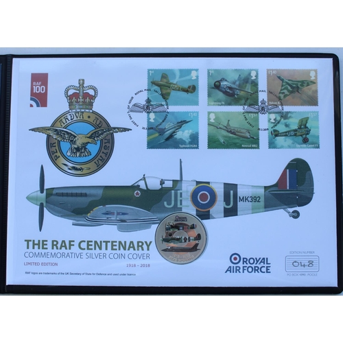 694 - Eight Westminster issue commemorative coin covers comprising D-Day 75th anniversary silver coin cove... 