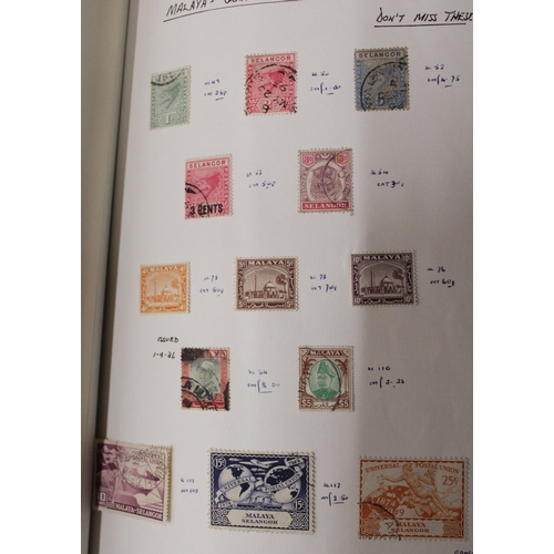 1186 - Two loose leaf albums of GB & Commonwealth stamps mainly pre-ERII, incl. mint & used etc