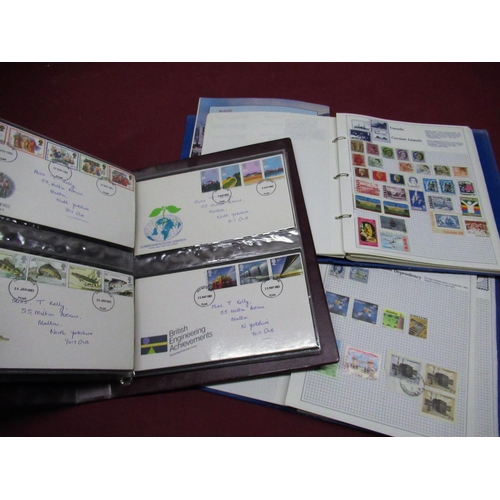 159 - Royal Mail FDC from the middle 1970s-early 1990s two Stanley Gibbons trident stamp albums containing... 