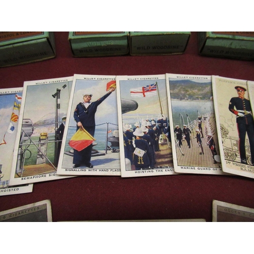 166 - W.D & H.O Wills pre WWII cigarette cards in original packets, & Ogdens Jockeys and Owners colours ca... 