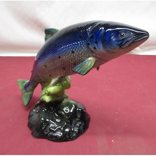 189 - Beswick Atlantic Salmon number 1233, black Beswick back stamp and impressed marks to base, H18cm