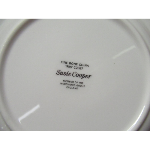 207 - Susie Cooper Iris pattern 30 piece tea service No C2087 and Susie Cooper Valencia cake plate No C203... 