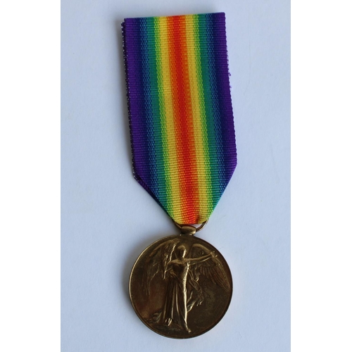 48 - WWI casualty victory medal awarded to 4606 Pte. Charles William Sturdy Tate, 54th Battalion Australi... 