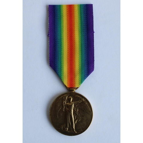 51 - WWI casualty victory medal awarded to 6999 Pte. Hector James Douglas, 14th Bn. Australian Infantry, ... 