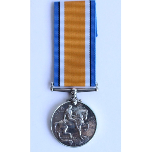 52 - WWI casualty 1914-1918 war medal awarded to 2488 LCpl Sydney Victor Hampton, 1st Bn. Australian Infa... 