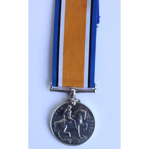 68 - WWI casualty 1914-1918 war medal awarded to 1890 Pte. RJ Button, 50th Battalion Australian Infantry ... 