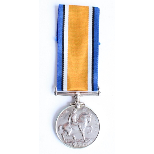 78 - WWI casualty 1914-1918 war medal awarded to 25165 Pte. Henry Earle Jones 1st Battalion Wellington Re... 