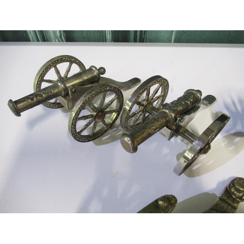 286 - Eight various model cannons, Gatling gun, etc