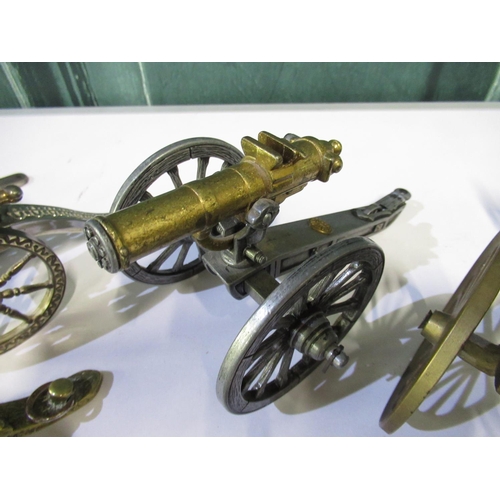 286 - Eight various model cannons, Gatling gun, etc