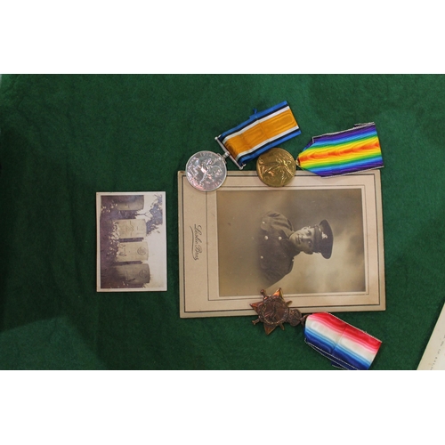 4 - WWI casualty group of medals awarded to two brothers - William Shells and Herbert Shells (the only p... 