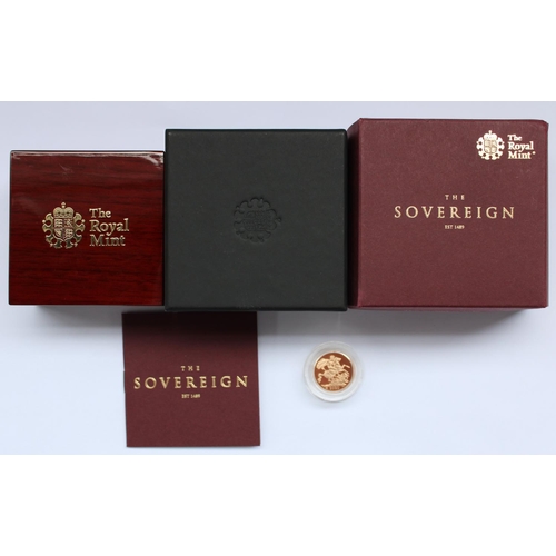 601 - Royal Mint 2020 Gold Proof Sovereign, encapsulated in original case with certificate, no. 3967