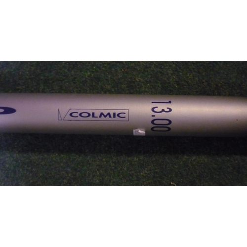 385 - Two carp poles; Atomic Carp Match Carp (13m) by Colmic, unbranded roach pole (AF) (2)