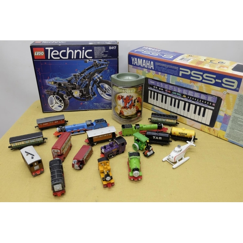 403 - WITHDRAWN - Boxed Yamaha PSS-9 Portasound electronic keyboard, Lego Technic 8417 motorcycle, Ertl Th... 